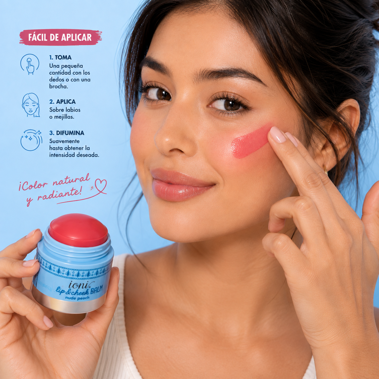 IONI Lip & Cheek Balm - Corallo -  (Nude Peach)