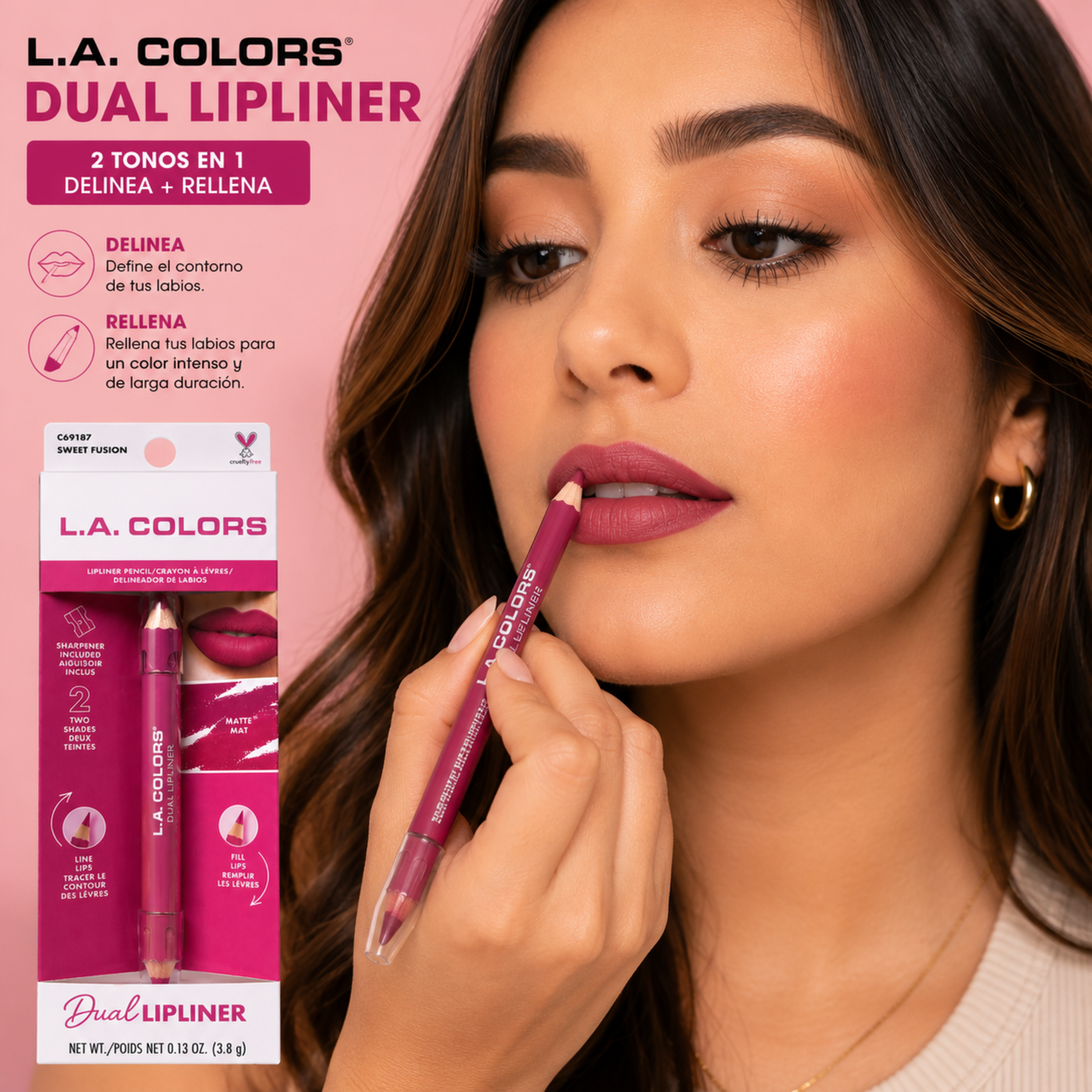 L.A. COLORS Dual Lipliner – Tono Sweet Fusion