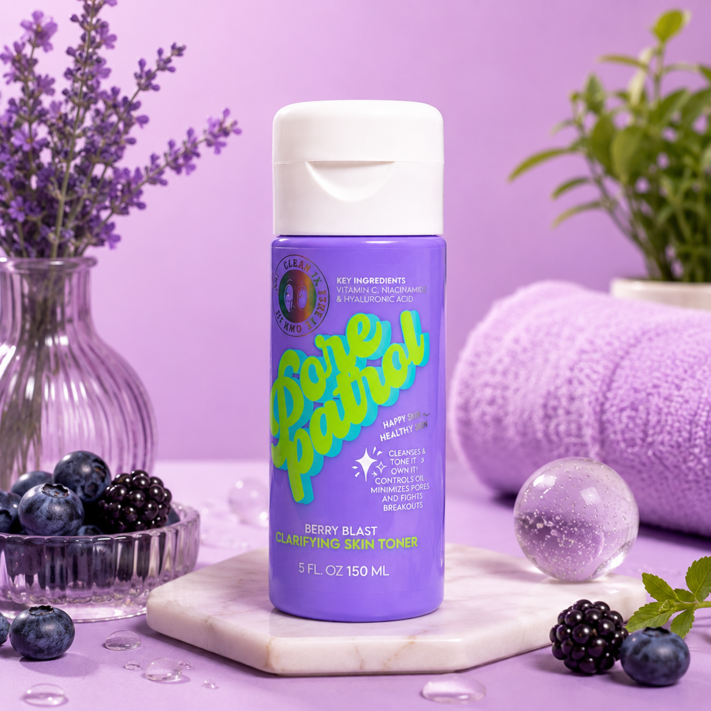 HAPPY SKIN Pore Patrol – Berry Blast Clarifying Skin Toner