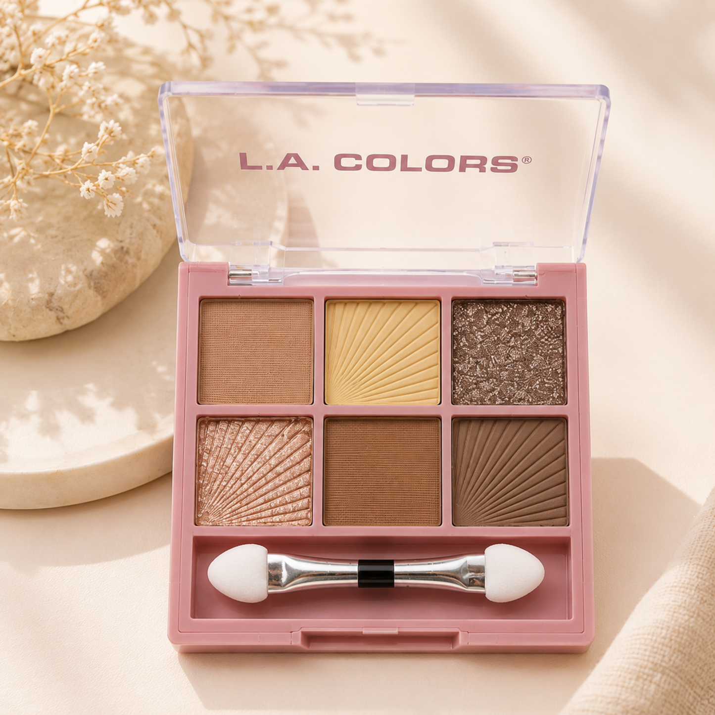 L.A. COLORS 6 Color Eyeshadow – Tono Almost Nude