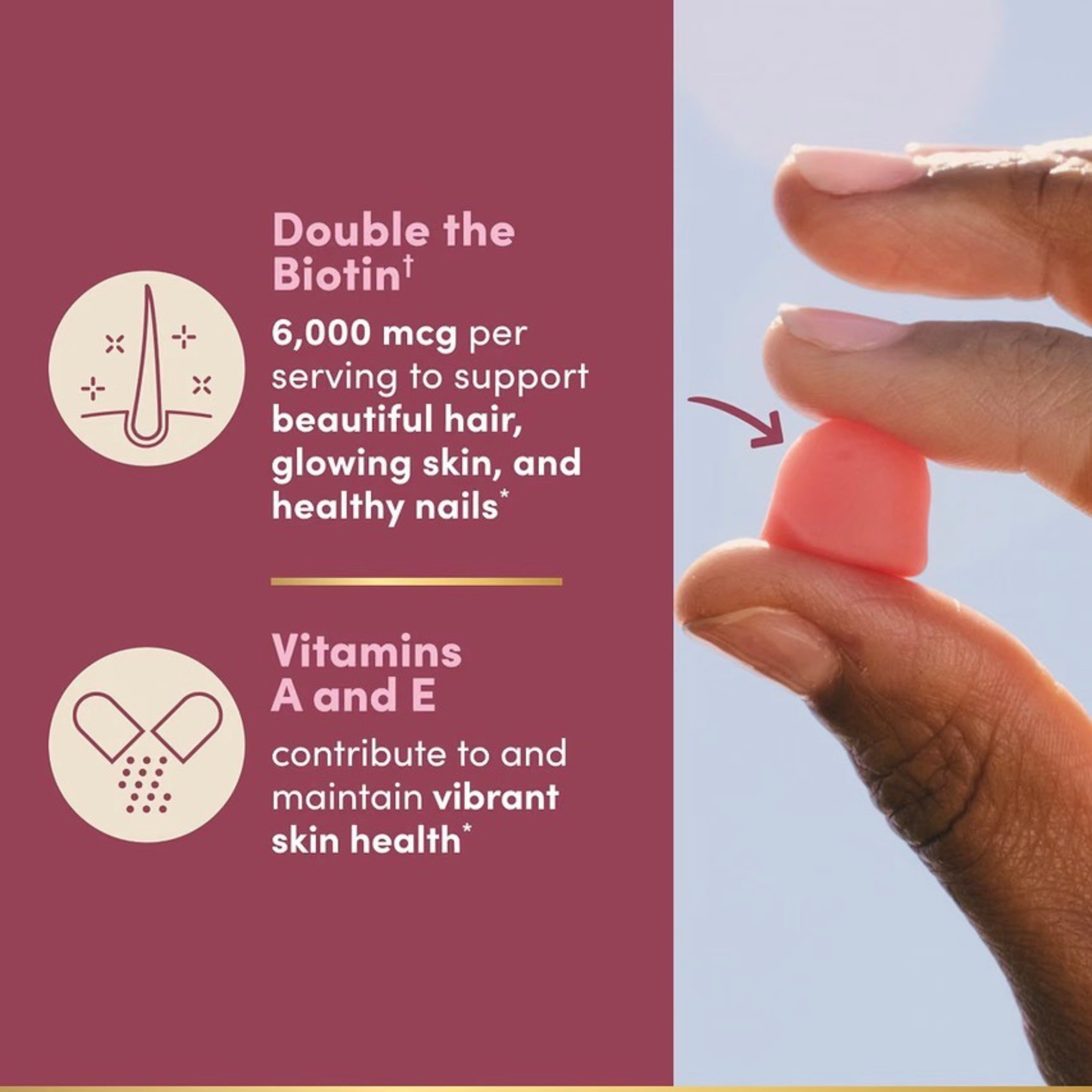 Nature's Bounty Hair, Skin and Nails Advanced, 230 Gummies