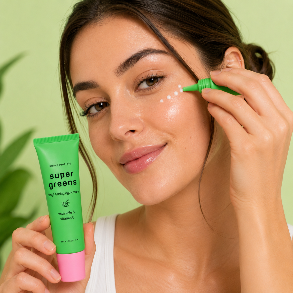 SPA ESSENTIALS, Crema de Ojos, Super Green