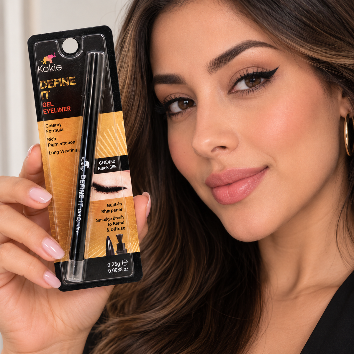 KOKIE, Lapiz de Ojos en Gel (Negro)
