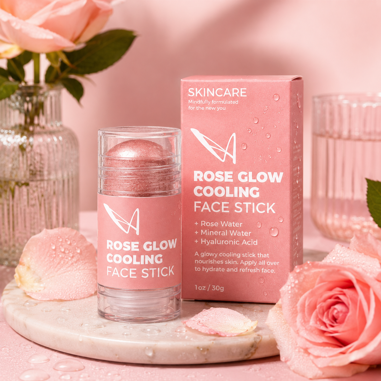 Rose Glow Cooling Face Stick