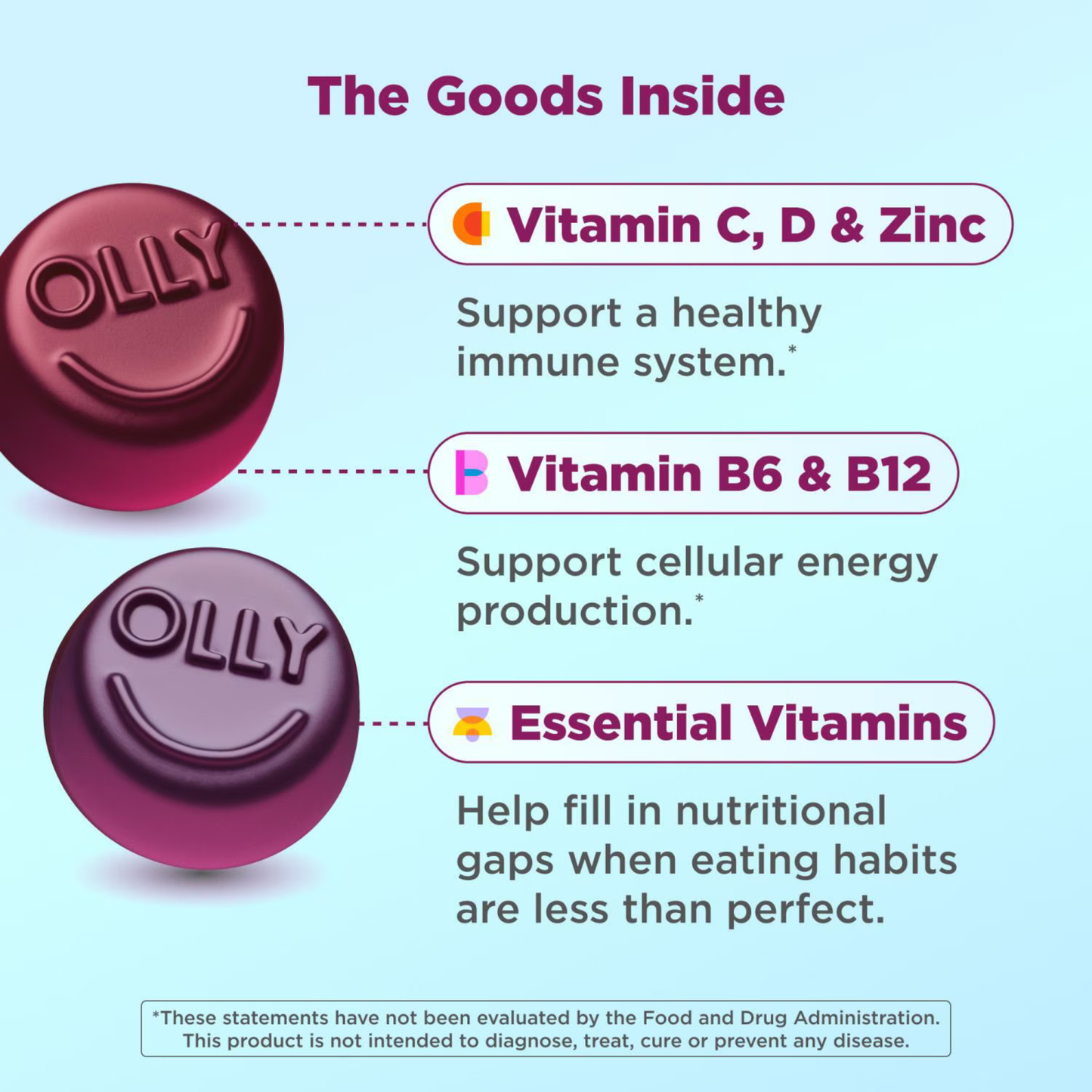OLLY Men's Multivitamin, 200 Gummies