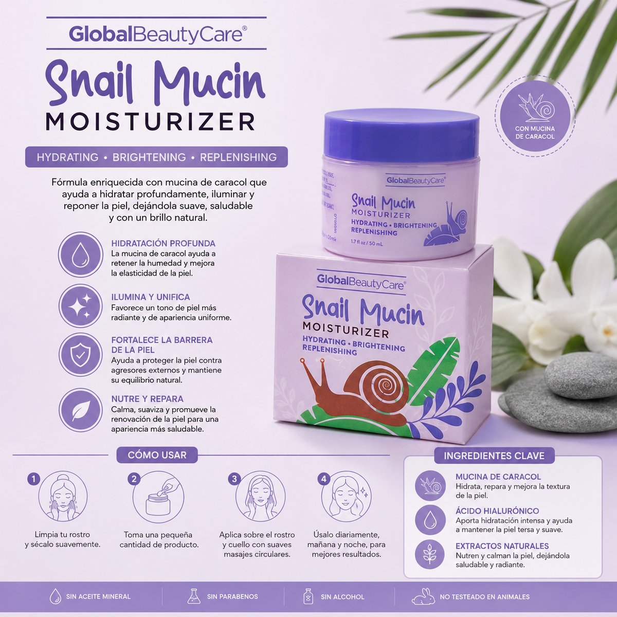 GLOBAL BEAUTY CARE, Hidratante de Caracol