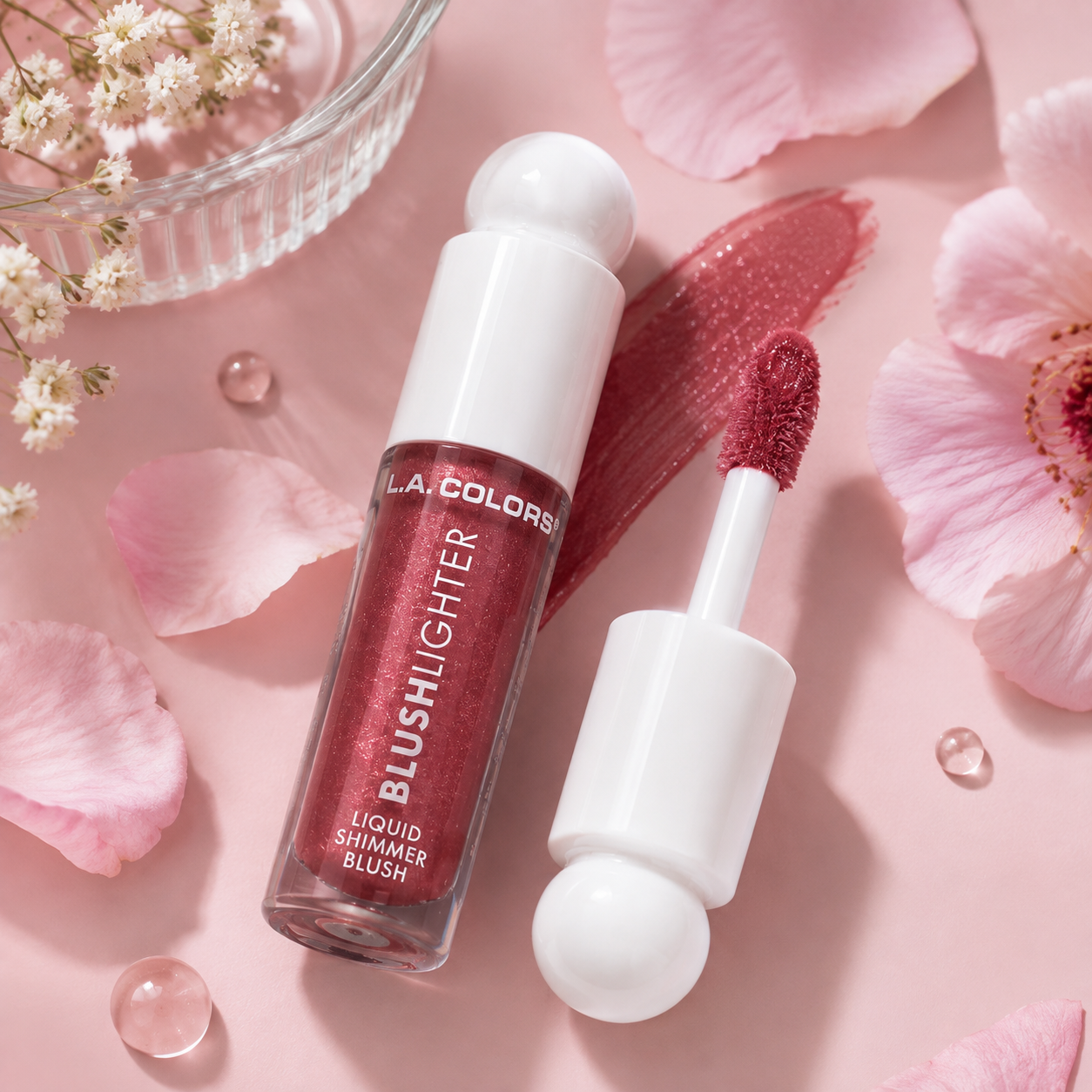 L.A. COLORS Blushlighter – Liquid Shimmer Blush (Cherished)