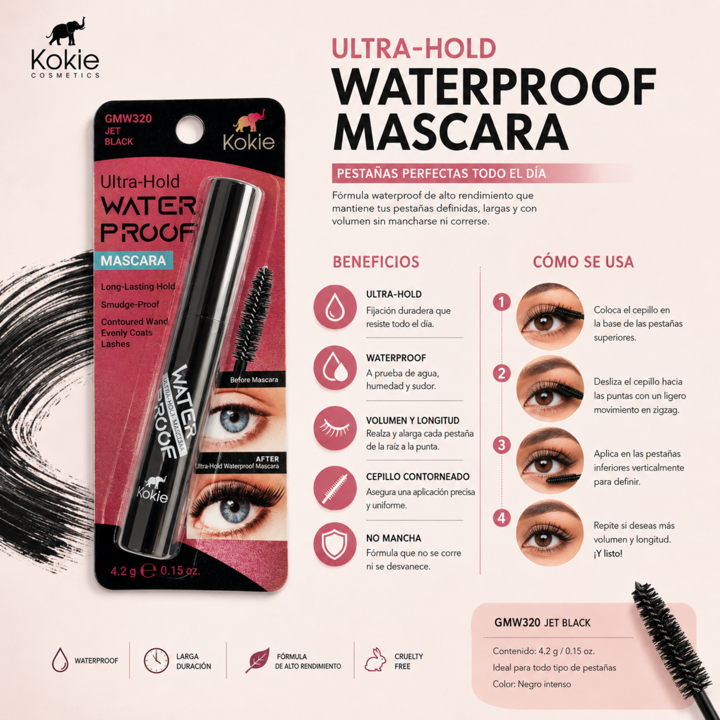 Kokie Ultra-Hold Waterproof Mascara