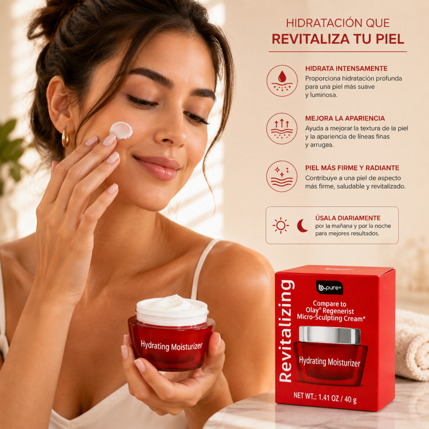 b.pure Revitalizing Hydrating Moisturizer – Crema Hidratante Facial