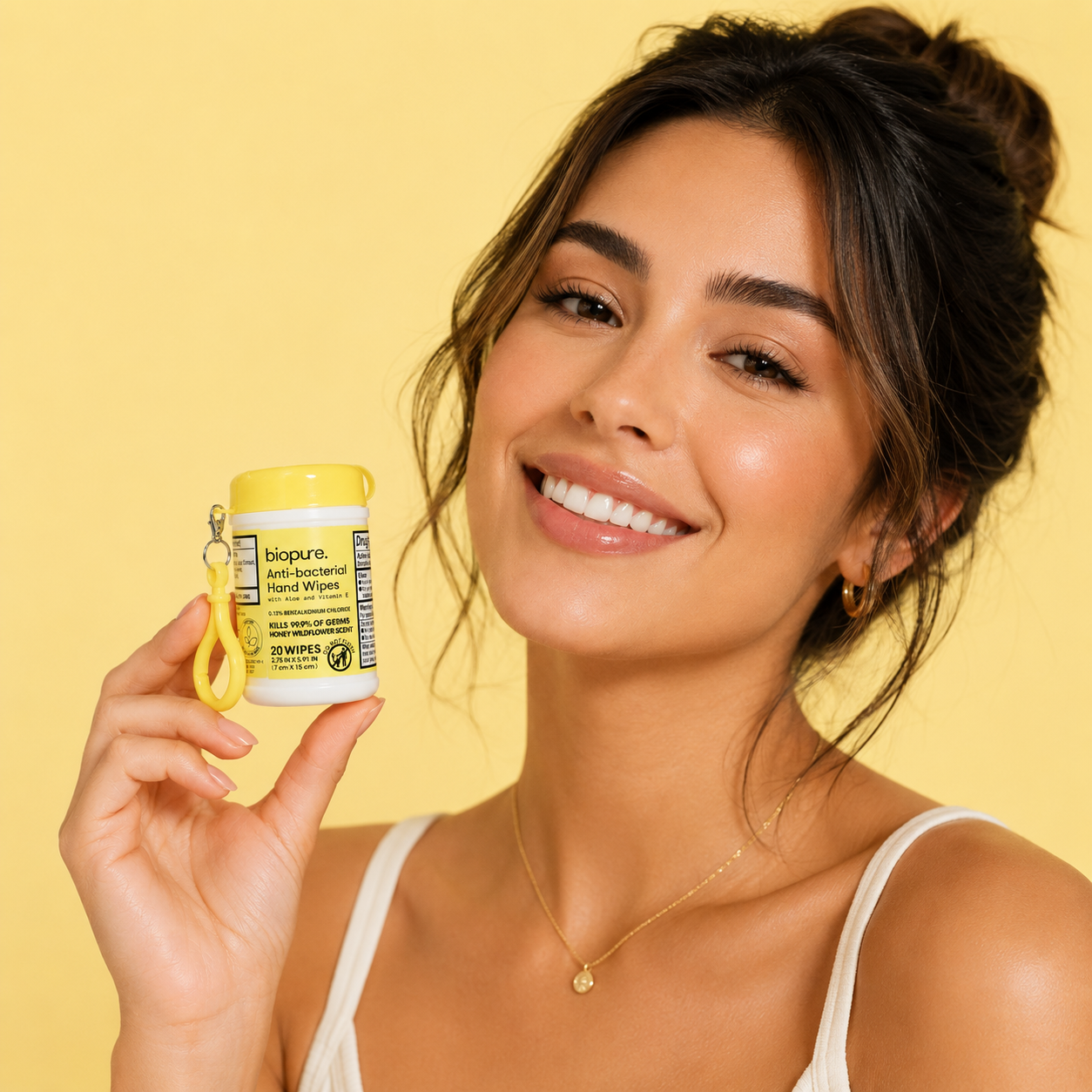 Biopure Anti-Bacterial Hand Wipes con Aloe y Vitamina E