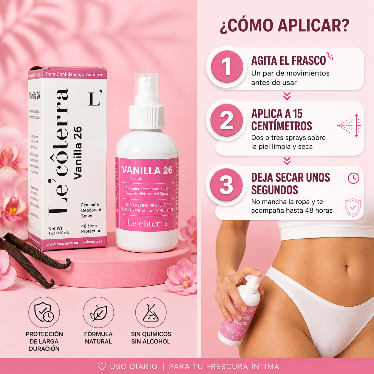 1 Pack / Le'côterra Vanilla 26 | Dulce y Envolvente