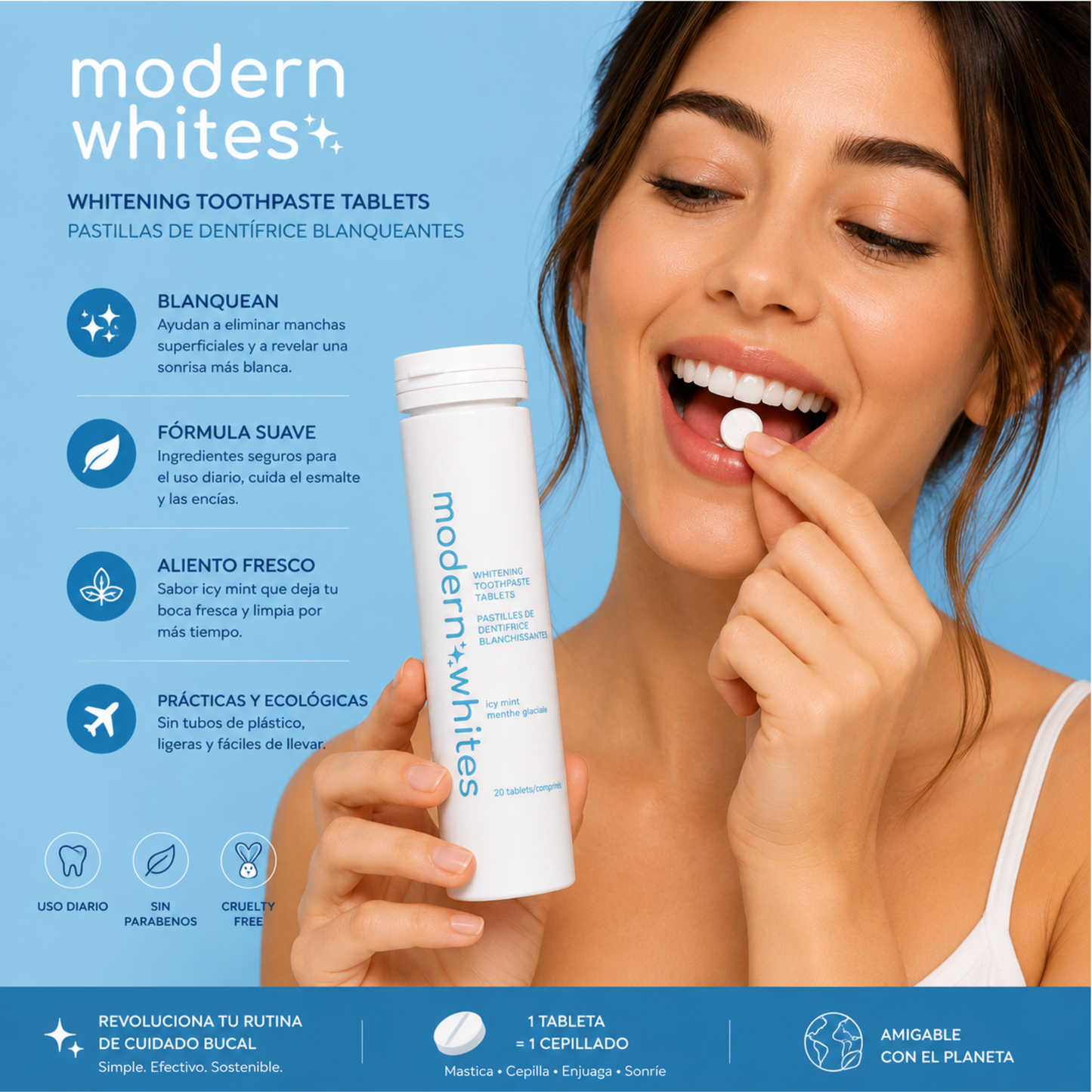 Modern Whites Whitening Toothpaste Tablets – Icy Mint