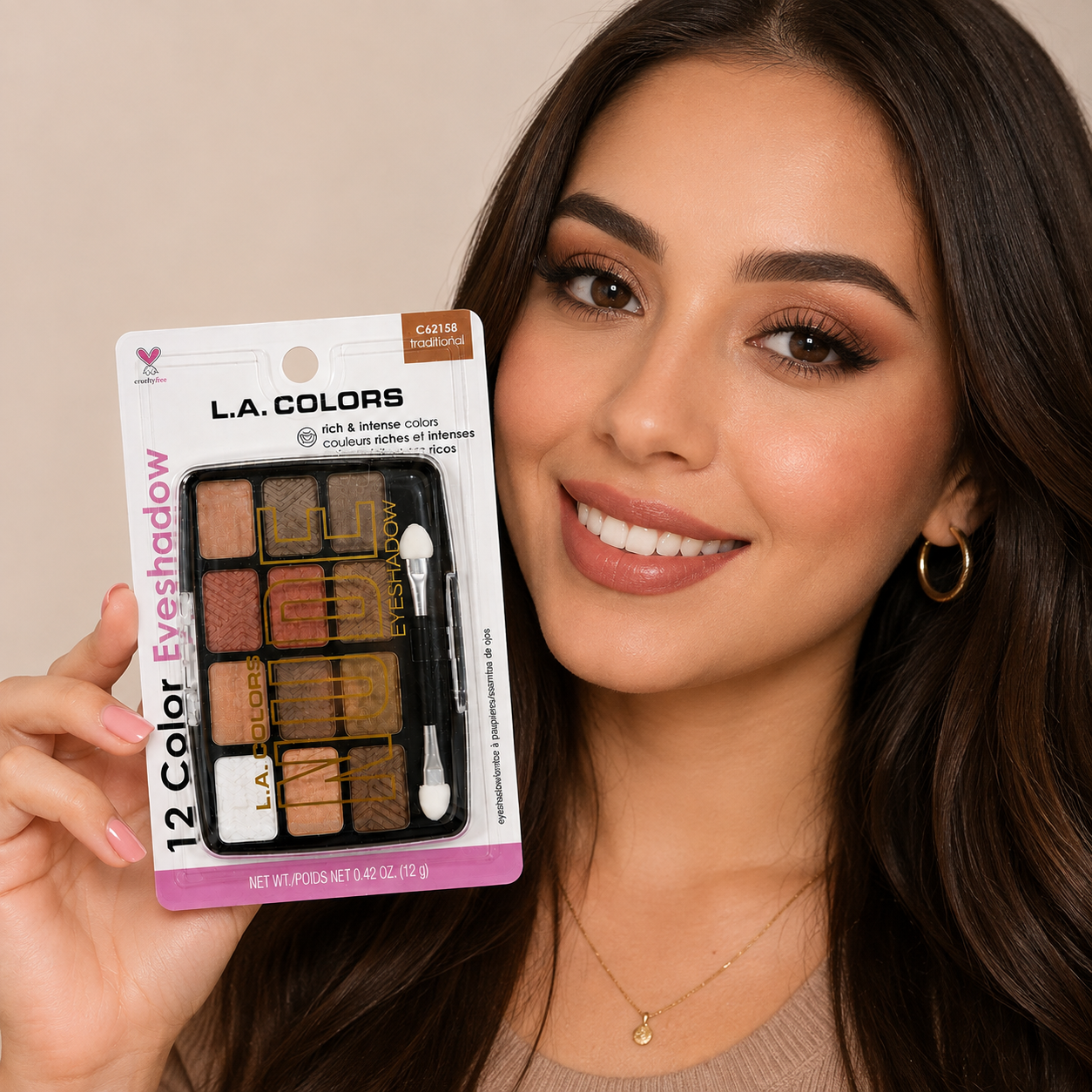 L.A. COLORS 12 Color Eyeshadow (Traditional)