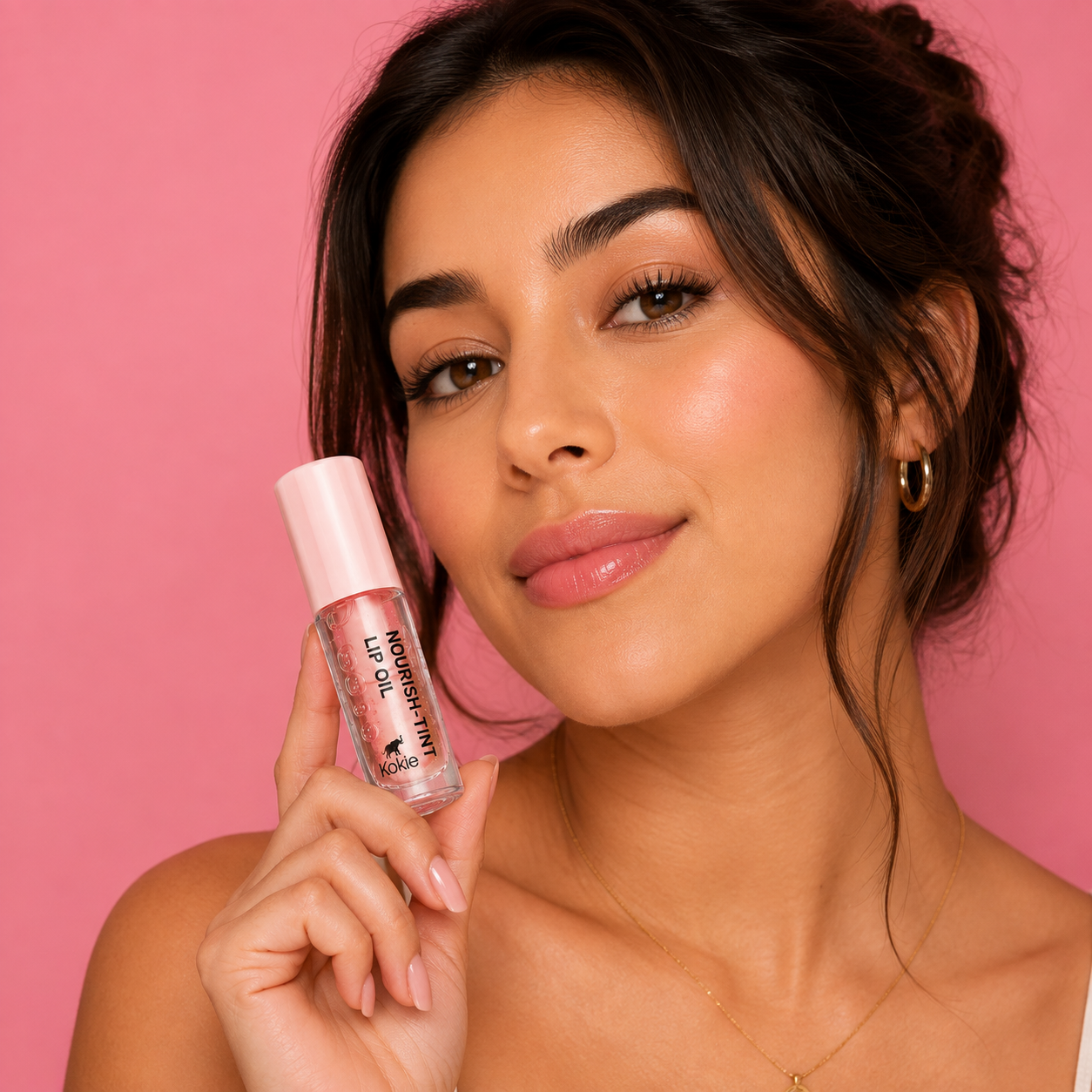 Kokie Nourish-Tint Lip Oil – Pinky Promise
