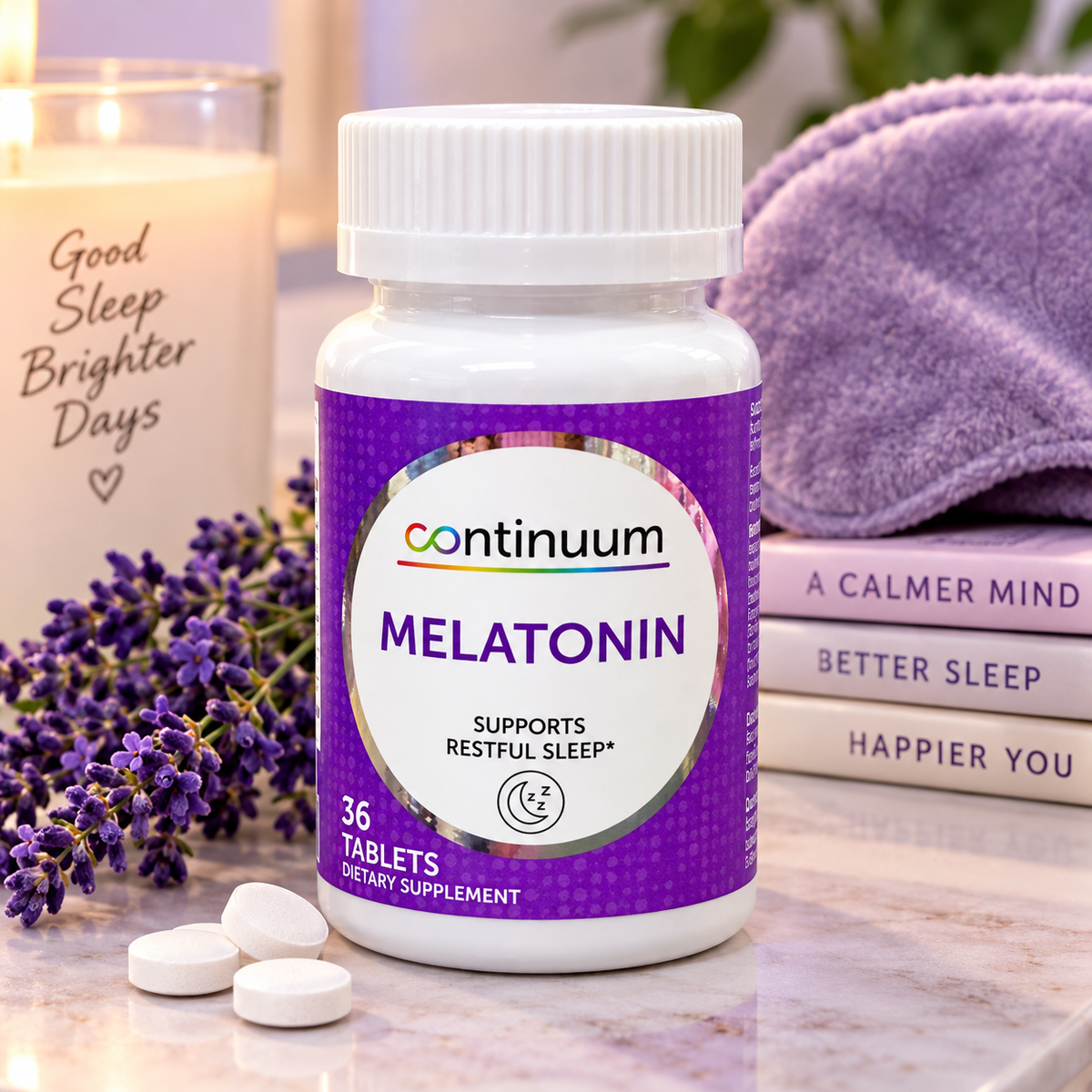 CONTINUUM, Pastas de Melatonina para Dormir