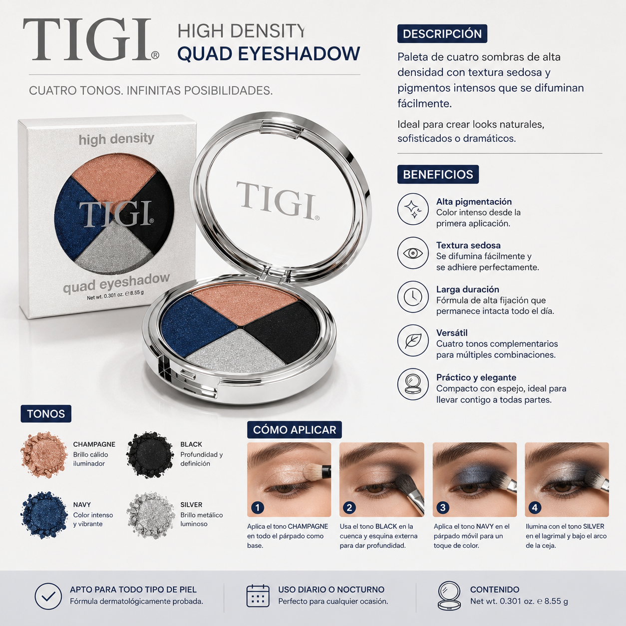 TIGI High Density Quad Eyeshadow – Last Call