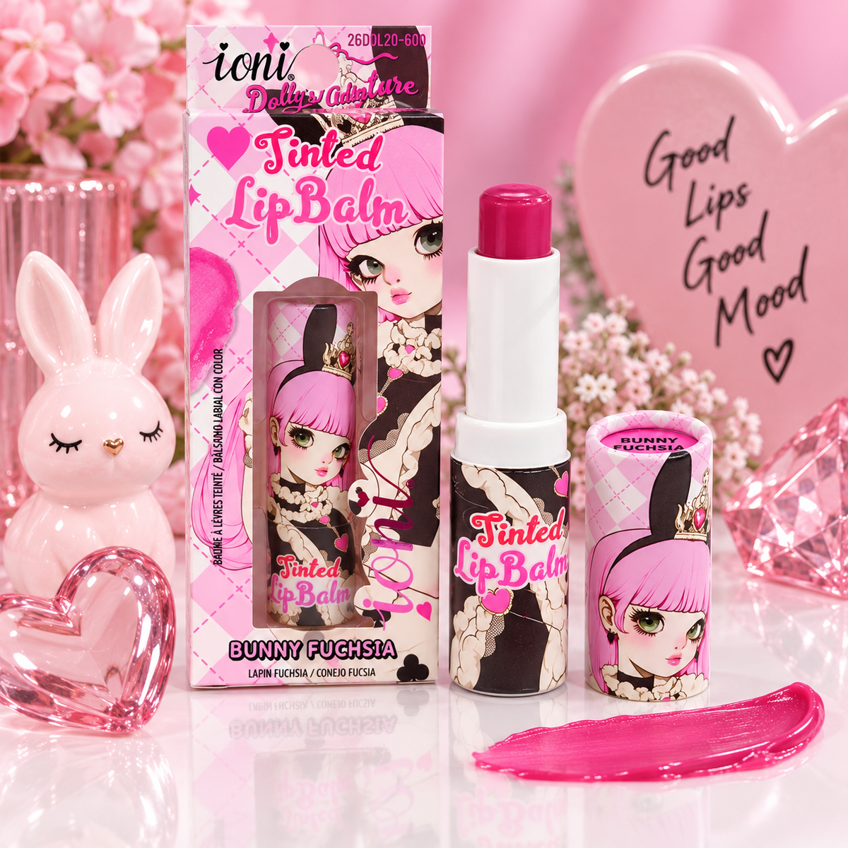 IONI, Balsamo de Labios (Bunny Fuchsia)