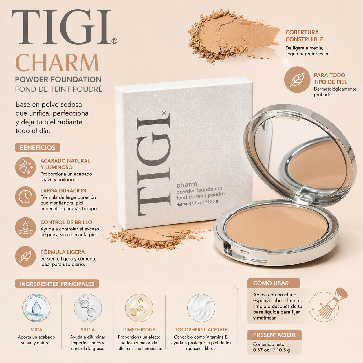 TIGI Powder Foundation (CHARM)
