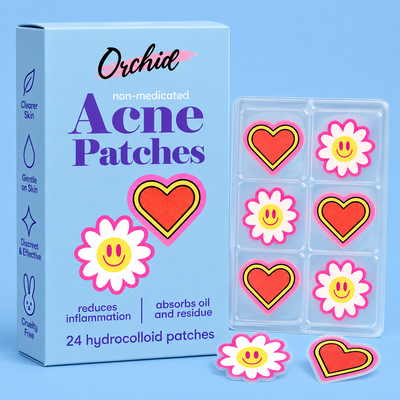 ORCHID, Parches para el acne (Corazones + Flor)