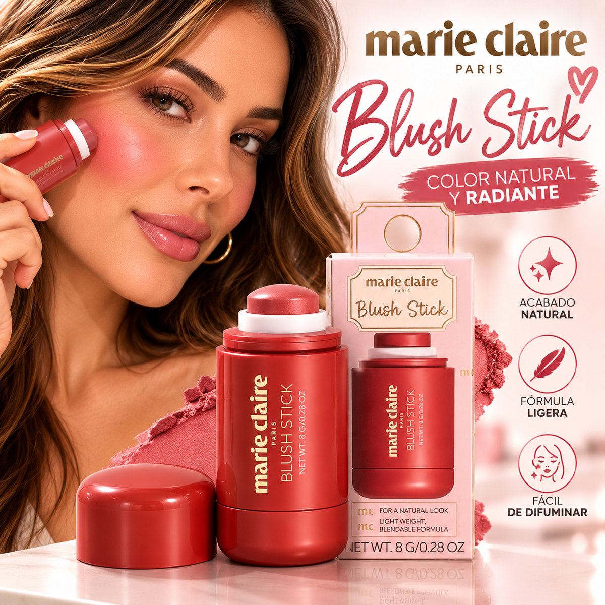 MARIE CLAIRE, Rubor en Barra (Toasted Toffee)