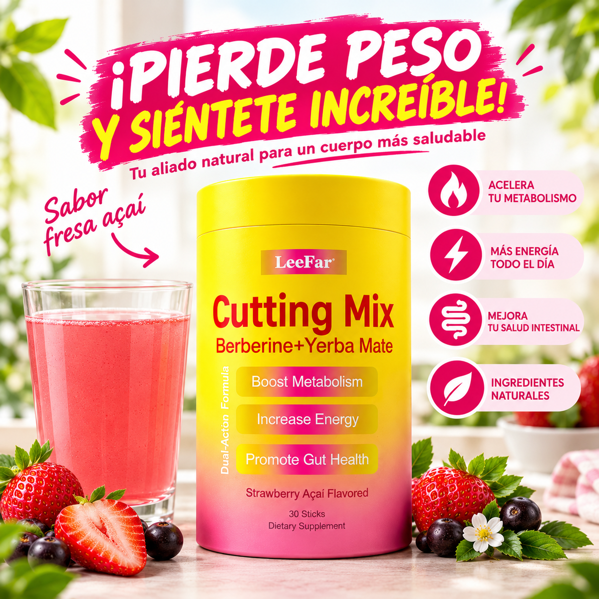 LeeFar Cutting Mix — Berberine + Yerba Ma