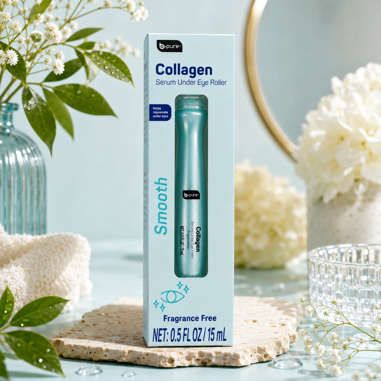 B•pure Collagen Serum Under Eye Roller – Smooth