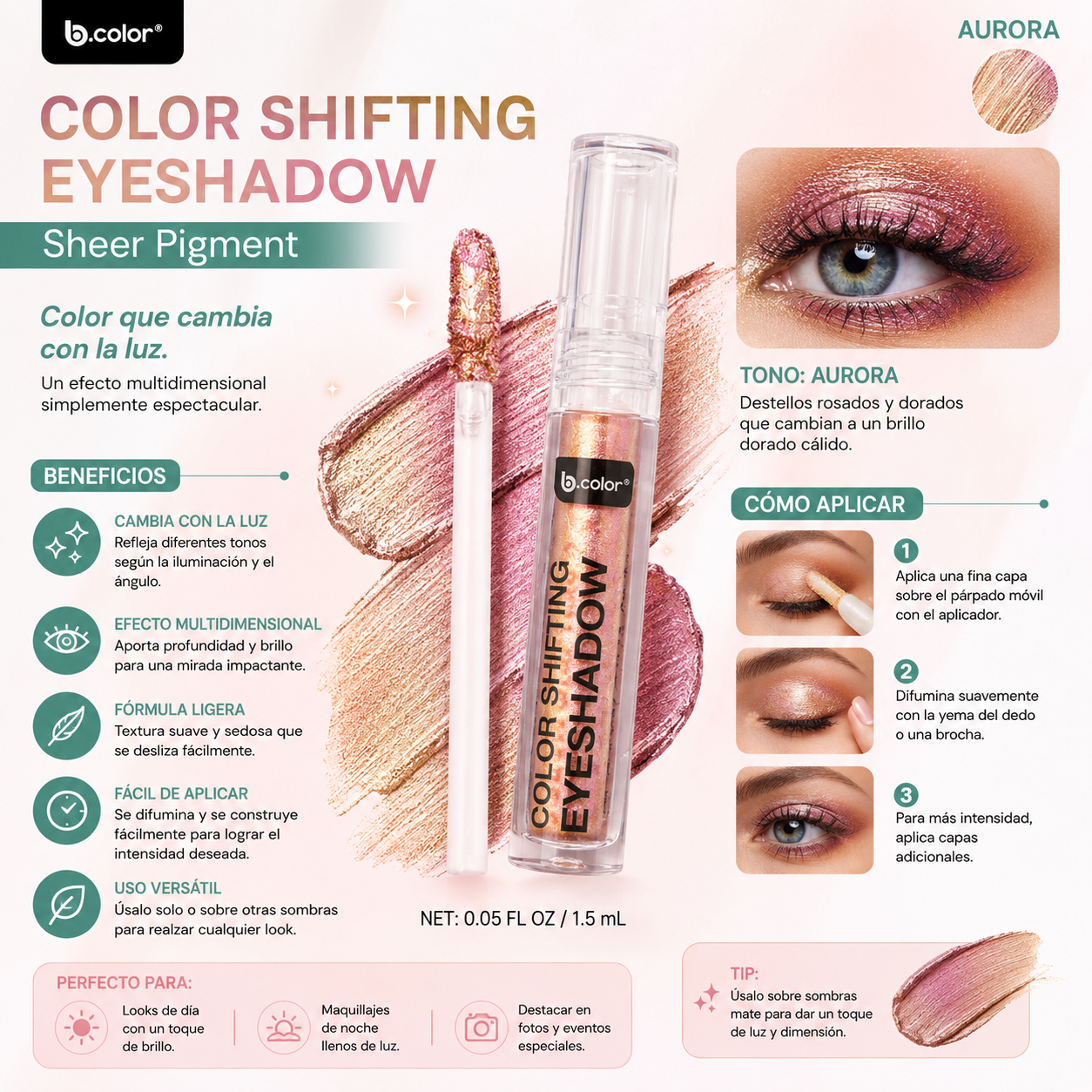 B.color Color Shifting Eyeshadow – Aurora