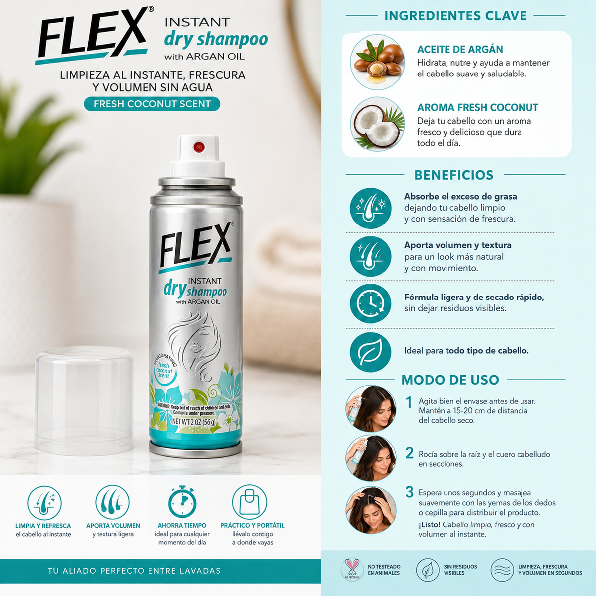 FLEX, Shampoo Seco