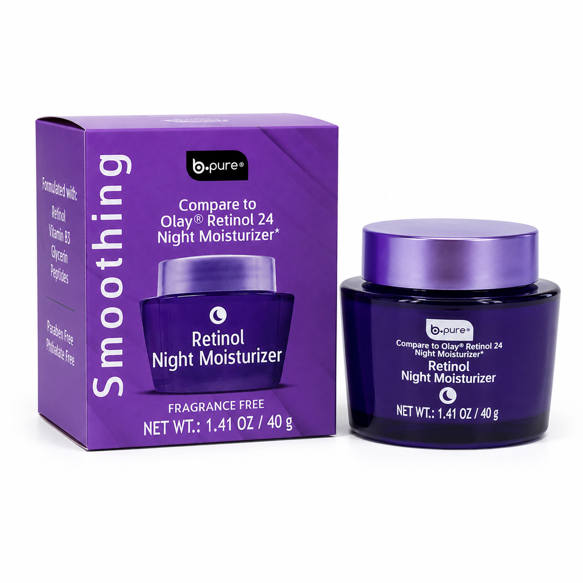 B.PURE, Crema Hidratante con Retinol, Noche