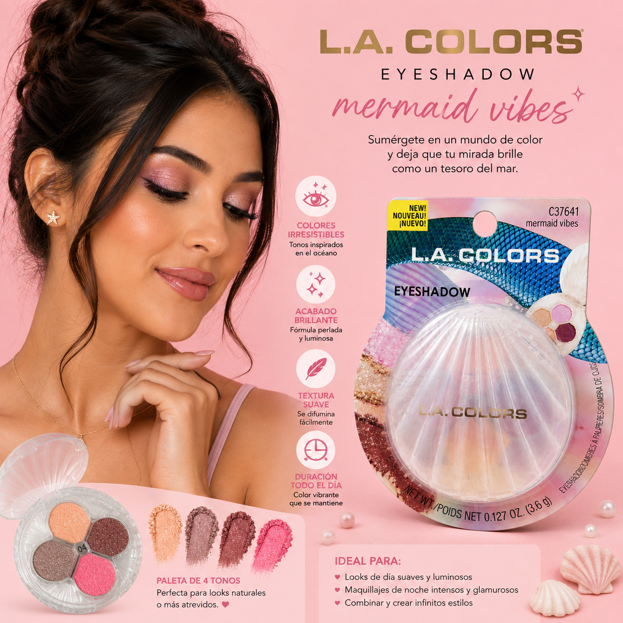 L.A. Colors Eyeshadow – Mermaid Vibes