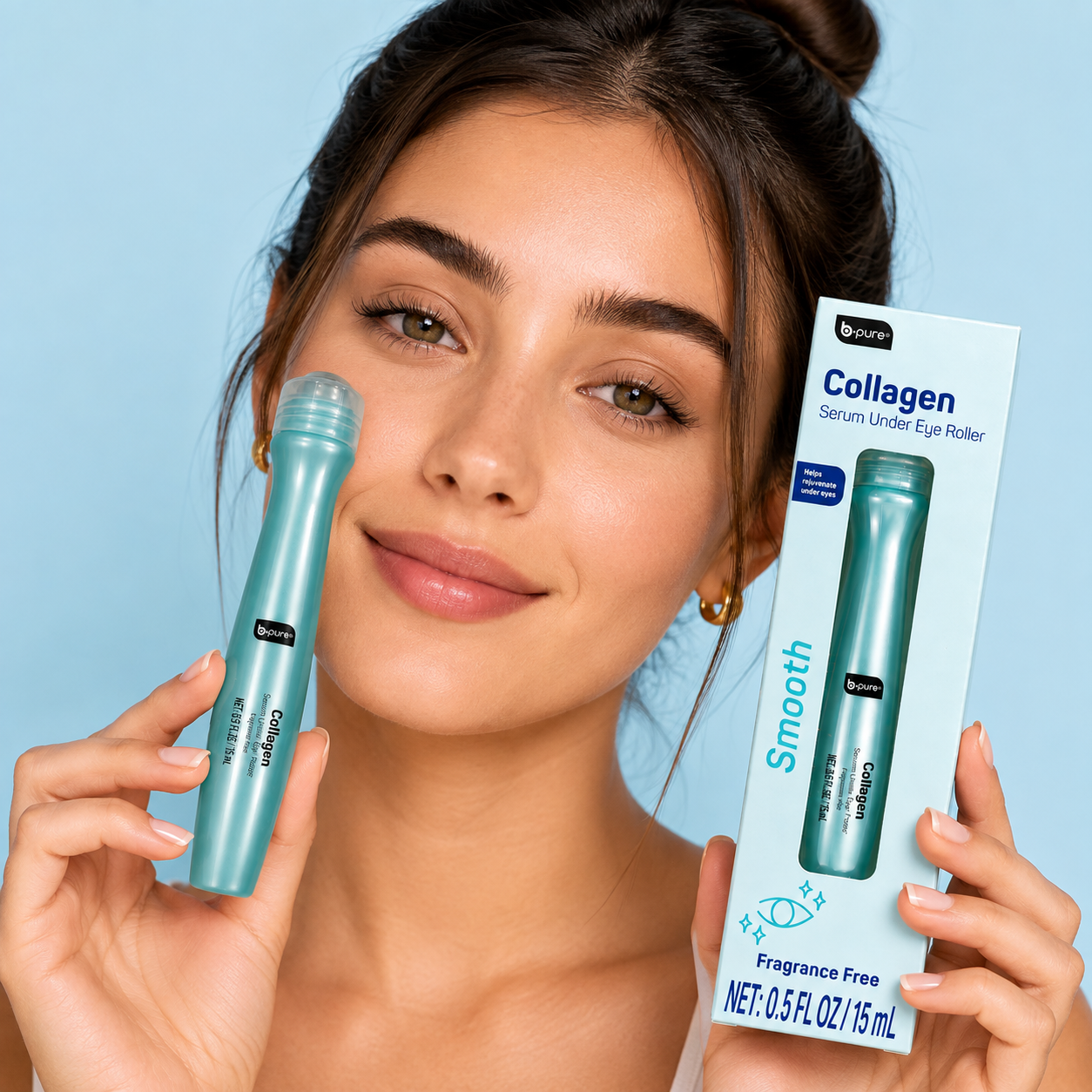 B•pure Collagen Serum Under Eye Roller – Smooth
