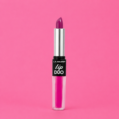 L.A. COLORS Lip Duo 2 en 1 – Labial y Lip Gloss (VIBE) *2