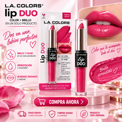 L.A. COLORS Lip Duo 2 en 1 – Tono Eternal *10