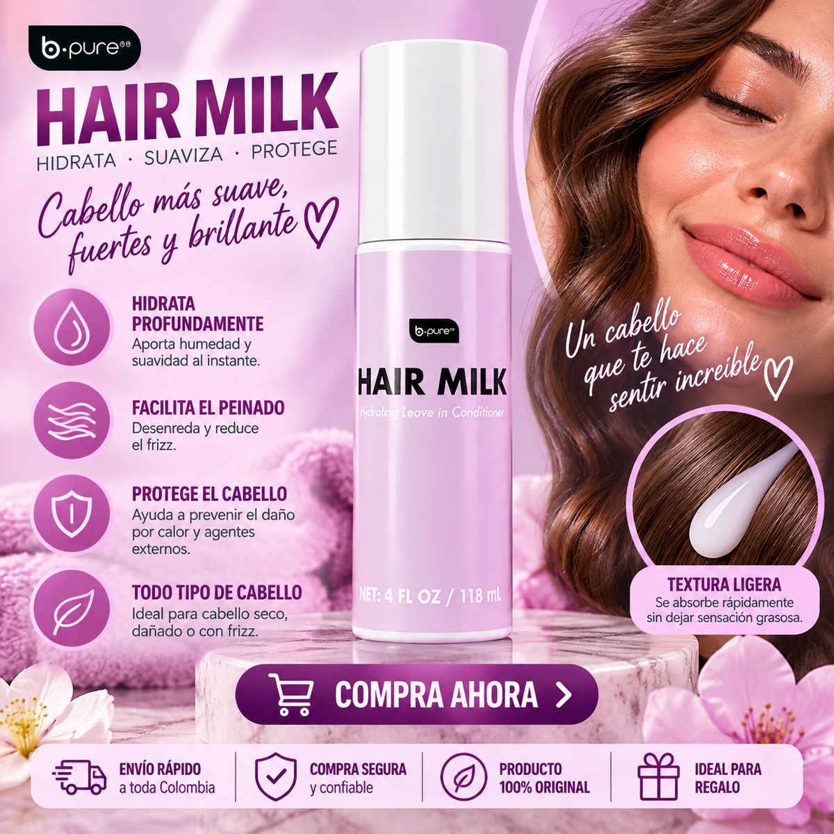 B.PURE - Hair Milk Hydrating Leave-In Conditioner *66