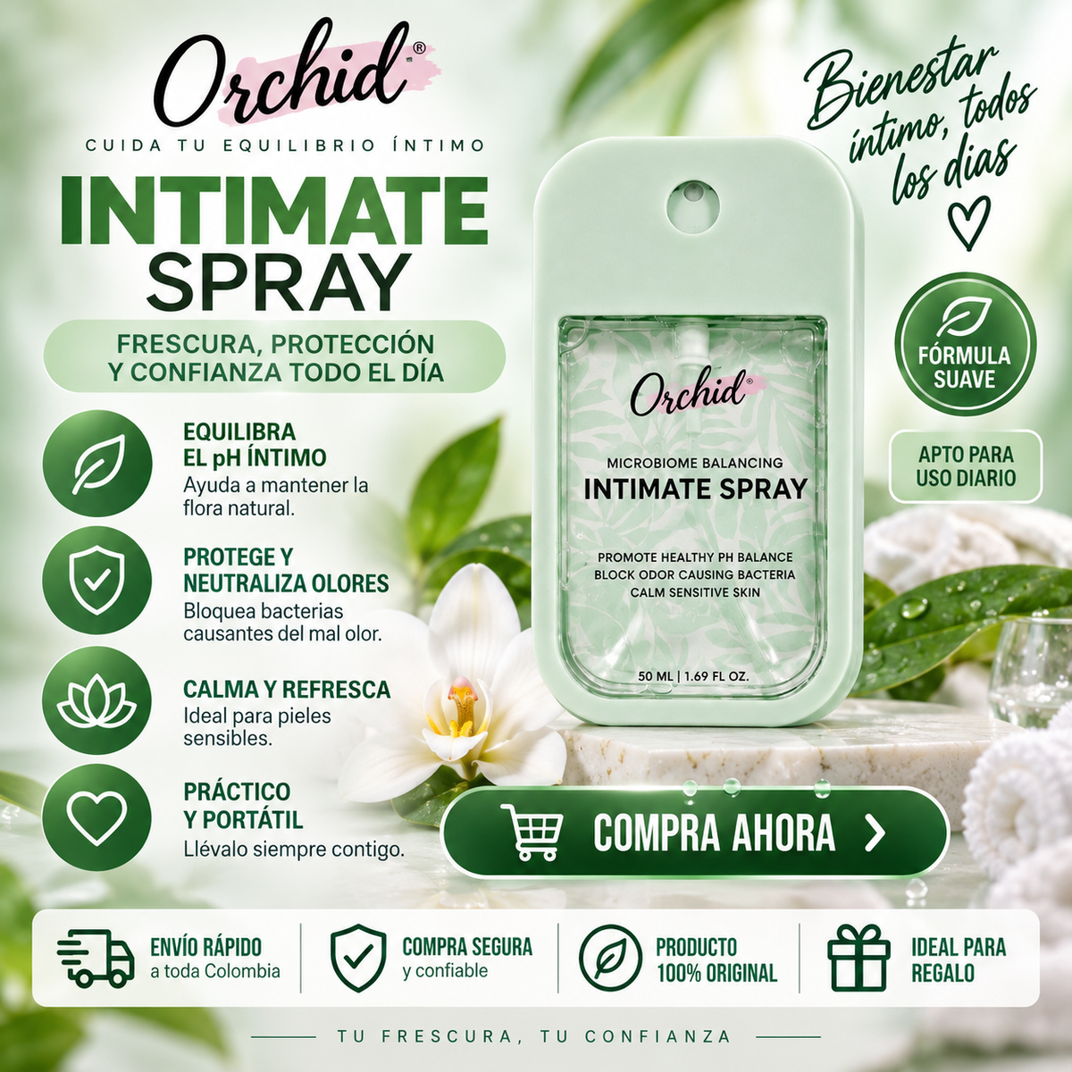 Orchid Microbiome Balancing Intimate Spray – 50 ml *46