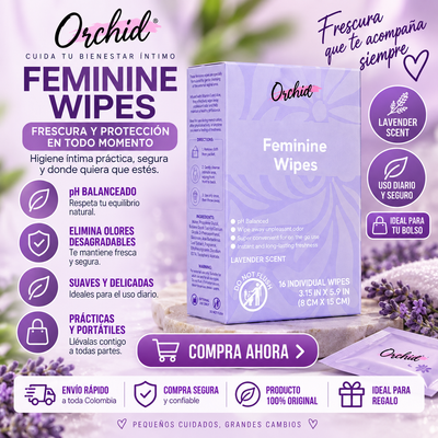 Orchid Feminine Wipes – Aroma a lavanda *45