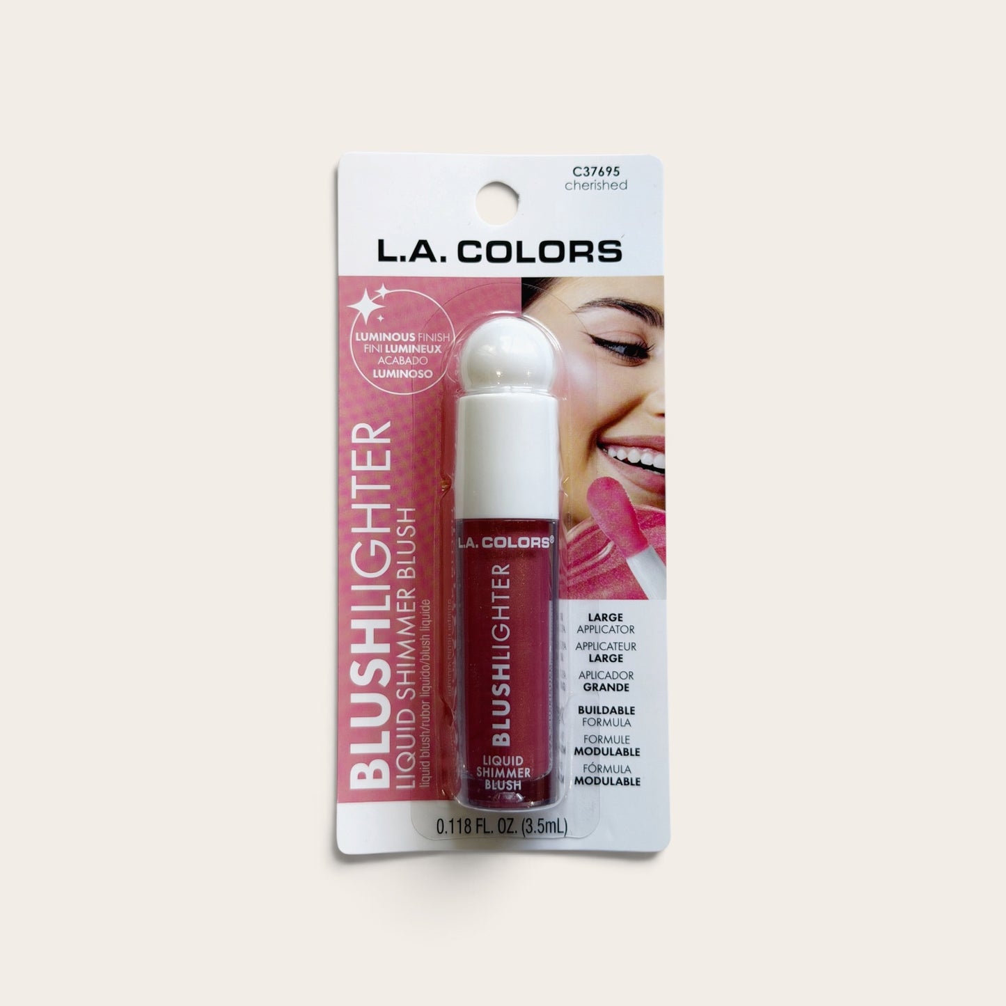 L.A. COLORS Blushlighter – Liquid Shimmer Blush (Cherished)