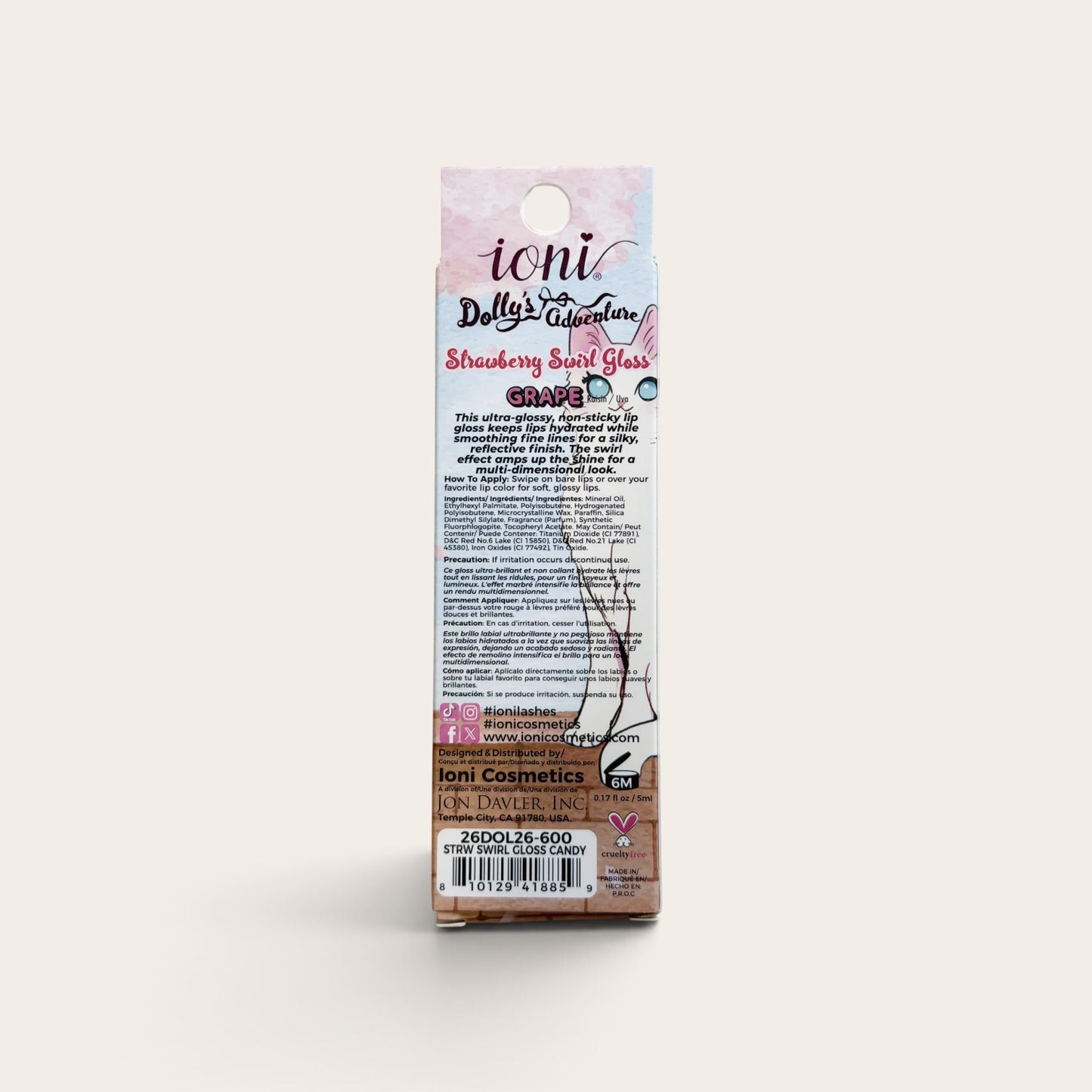 IONI Dolly’s Adventure – Strawberry Swirl Gloss (Grape)