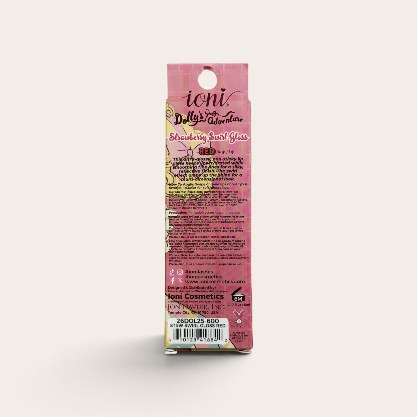 Ioni Dolly’s Adventure Strawberry Swirl Gloss – (Red)