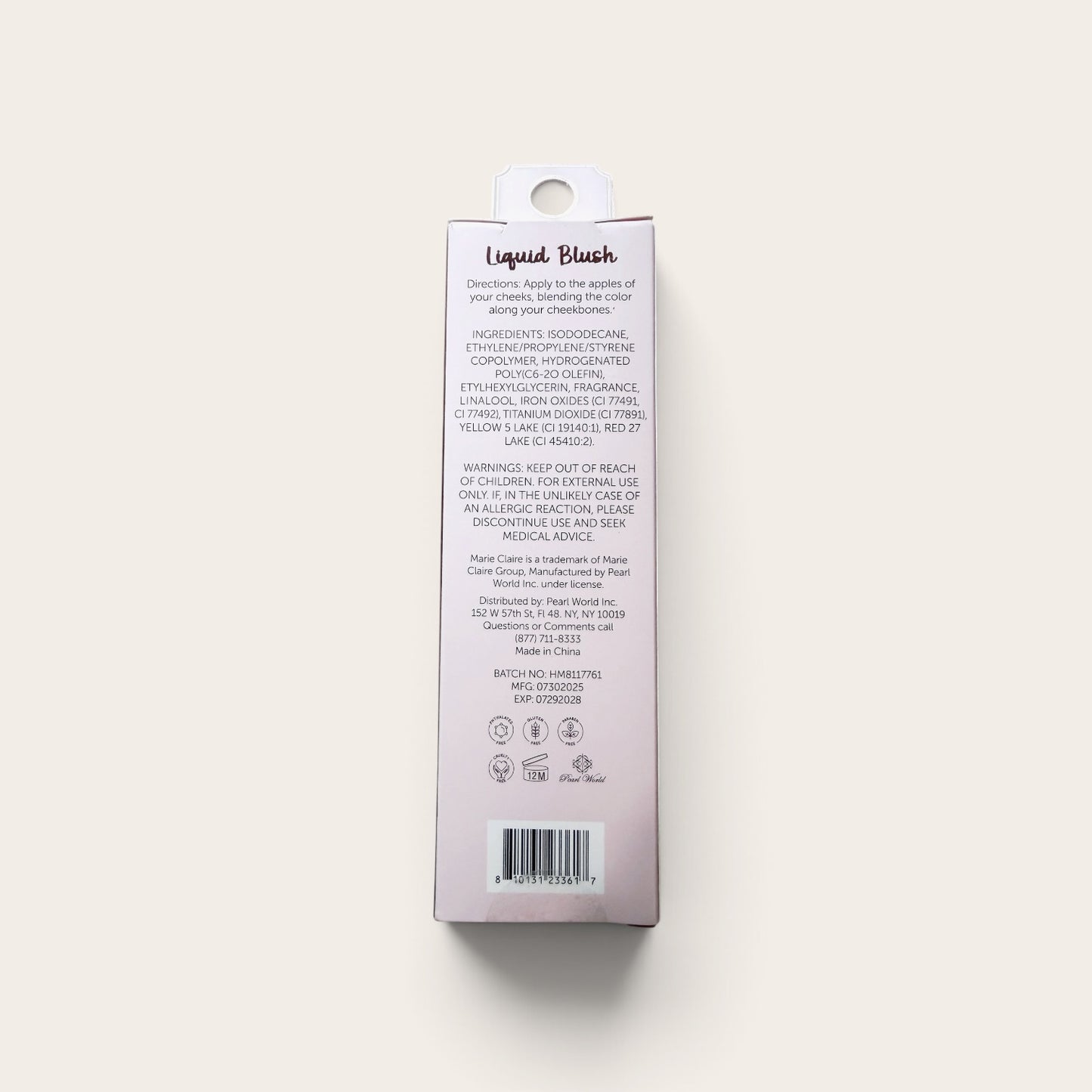 Marie Claire Paris, Liquid Blush (Soft Pink)