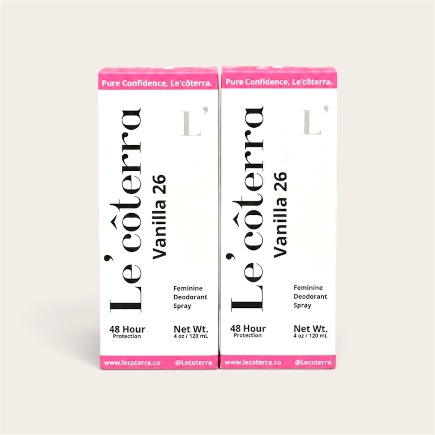 2 Pack / Le'côterra Vanilla 26 | Dulce y Envolvente