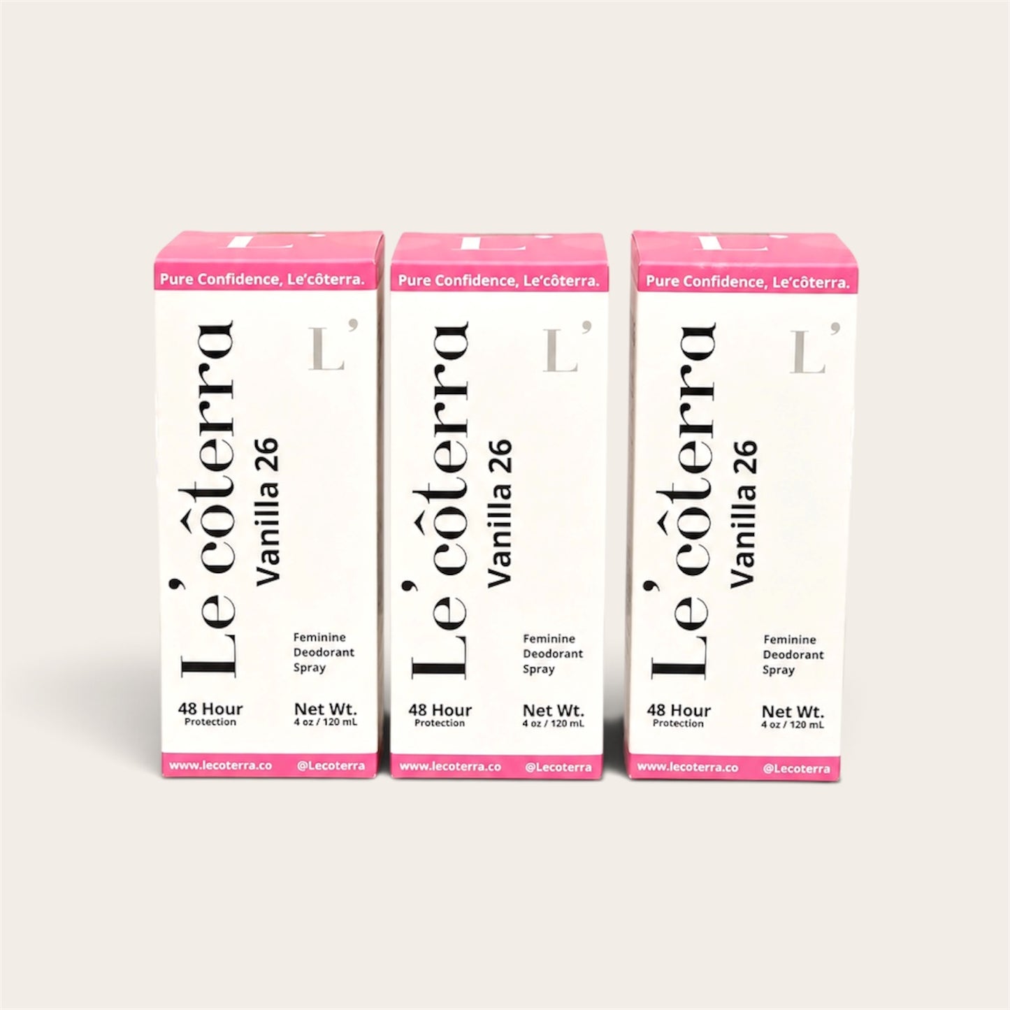 3 Pack / Le'côterra Vanilla 26 | Dulce y Envolvente
